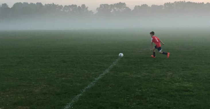foggy soccer
